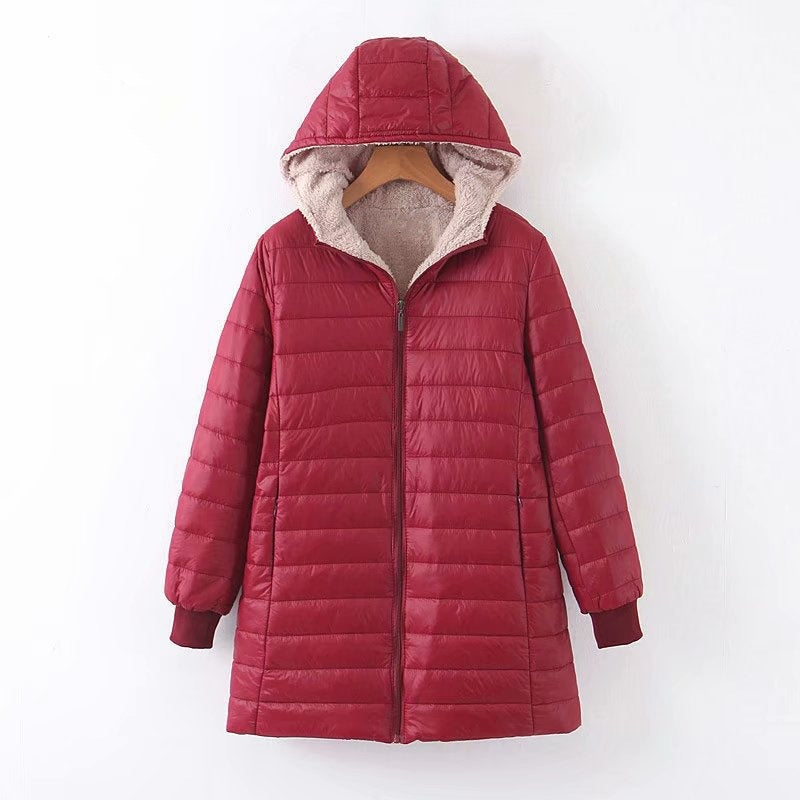 Women's Quilted Parka with Hood
