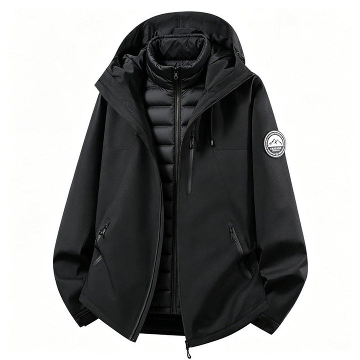 Men's Softshell Jacket with Removable Inner Layer