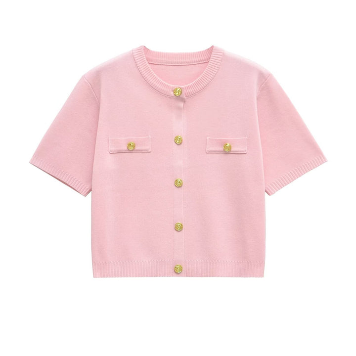 Women's Cropped Knit Co-Ord Set