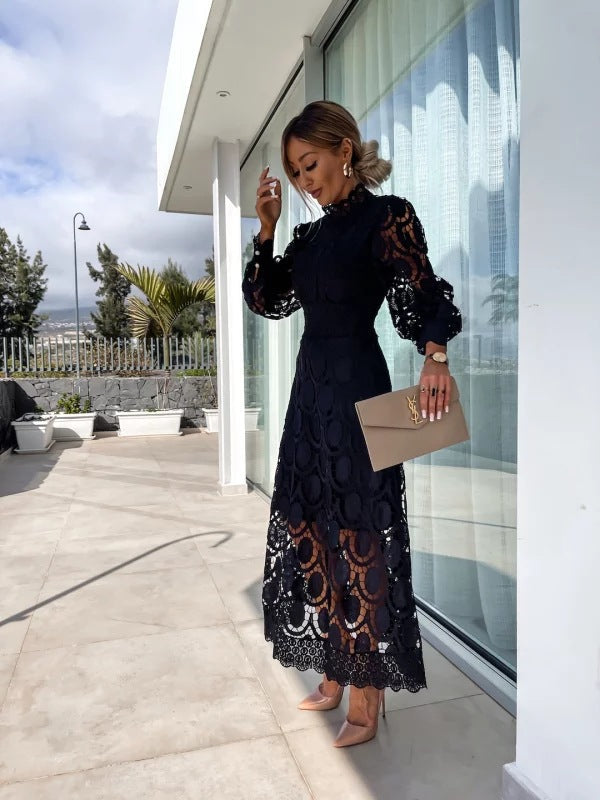 Evening Summer Maxi Dress With Sleeves