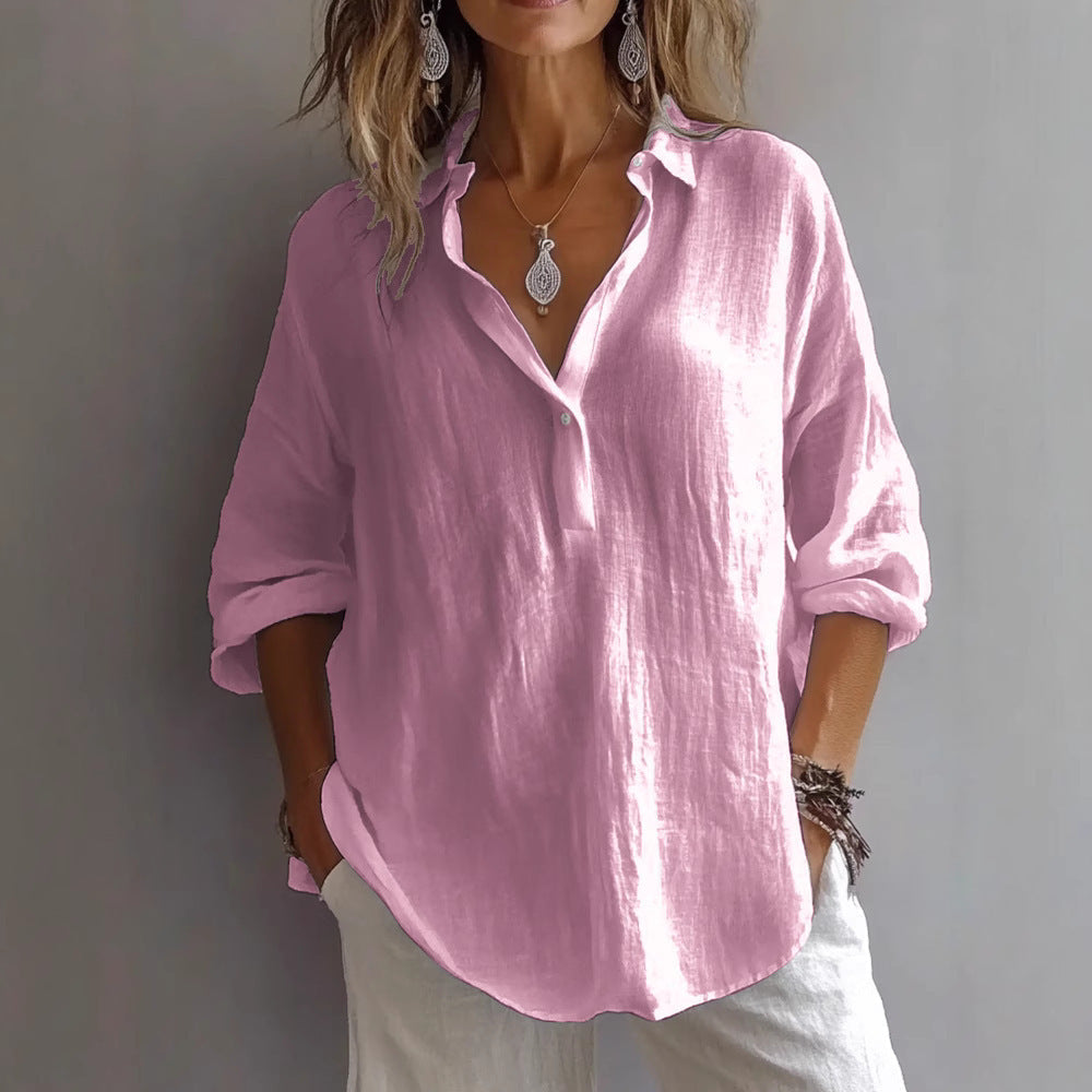 Women's Casual Linen Shirt
