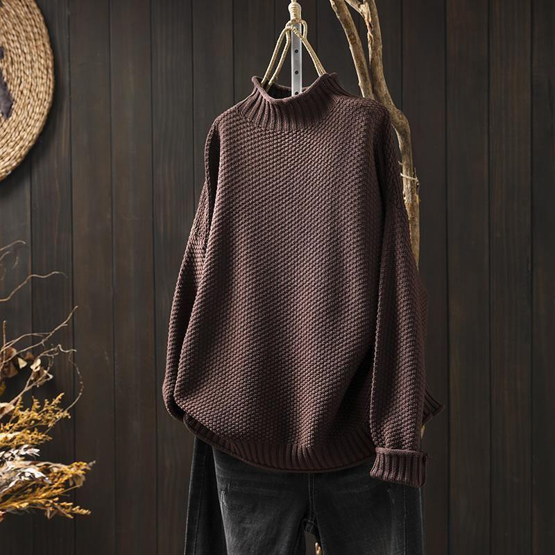 Women's Merino Wool Turtleneck Jumper