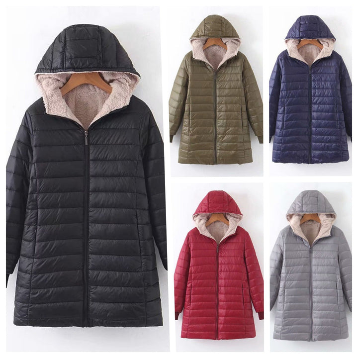 Women's Quilted Parka with Hood