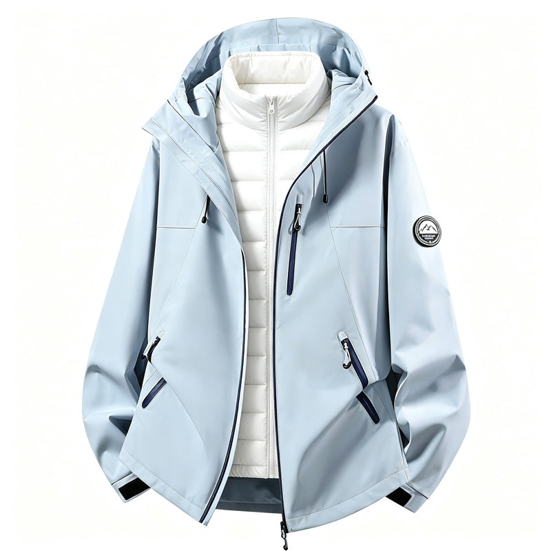 Men's Softshell Jacket with Removable Inner Layer