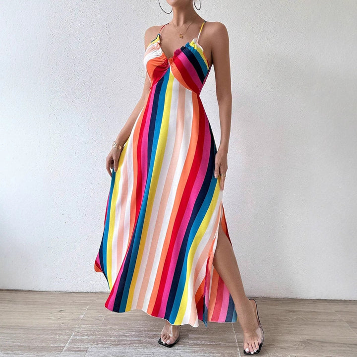 Klaudia | Women's Maxi Dress, Colorful, Airy