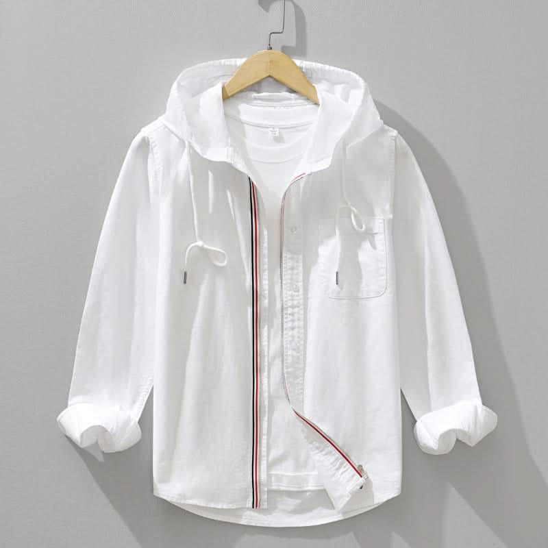 Men's Linen Blend Hoodie