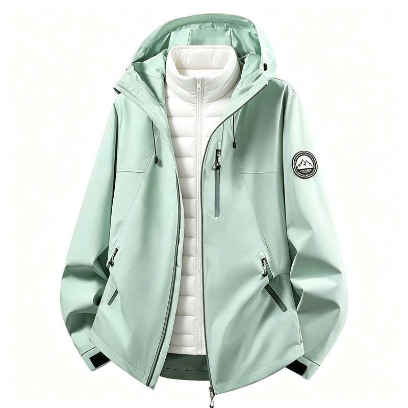 Men's Softshell Jacket with Removable Inner Layer