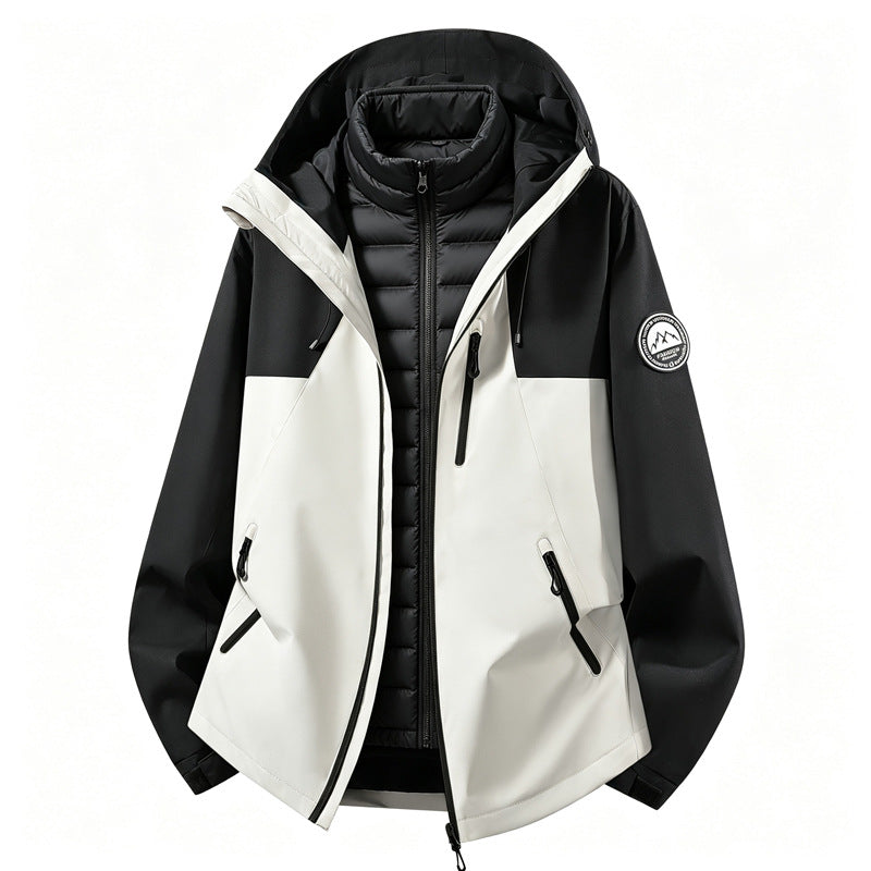 Men's Softshell Jacket with Removable Inner Layer