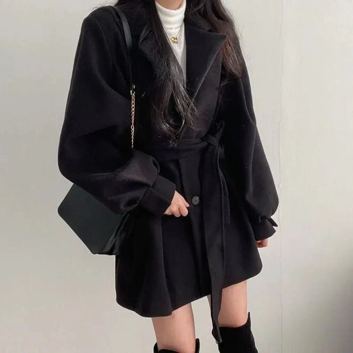 Women's Double-Breasted Belted Coat