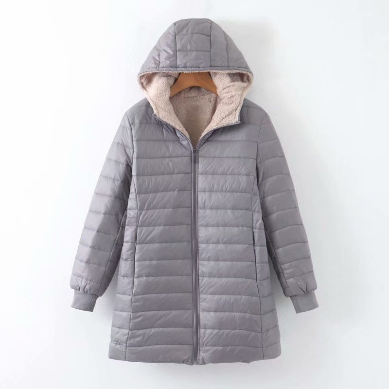 Women's Quilted Parka with Hood