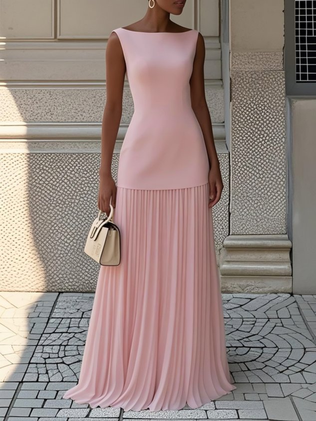 Women's Pleated Skirt Co-Ord Set