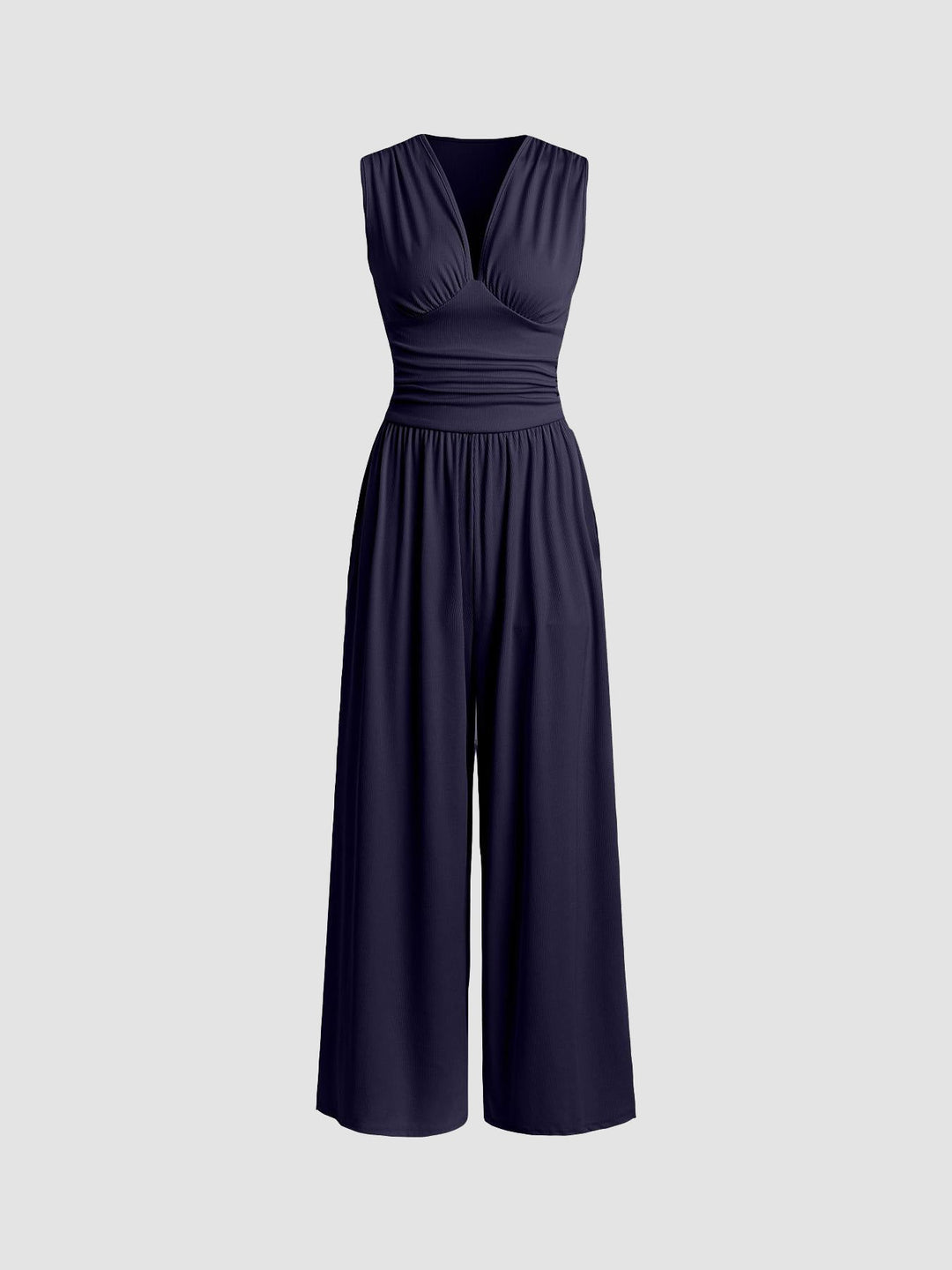 Women's Sleeveless Wide Leg Jumpsuit
