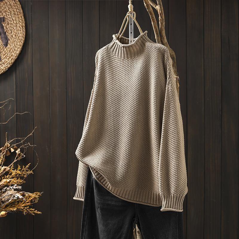 Women's Merino Wool Turtleneck Jumper