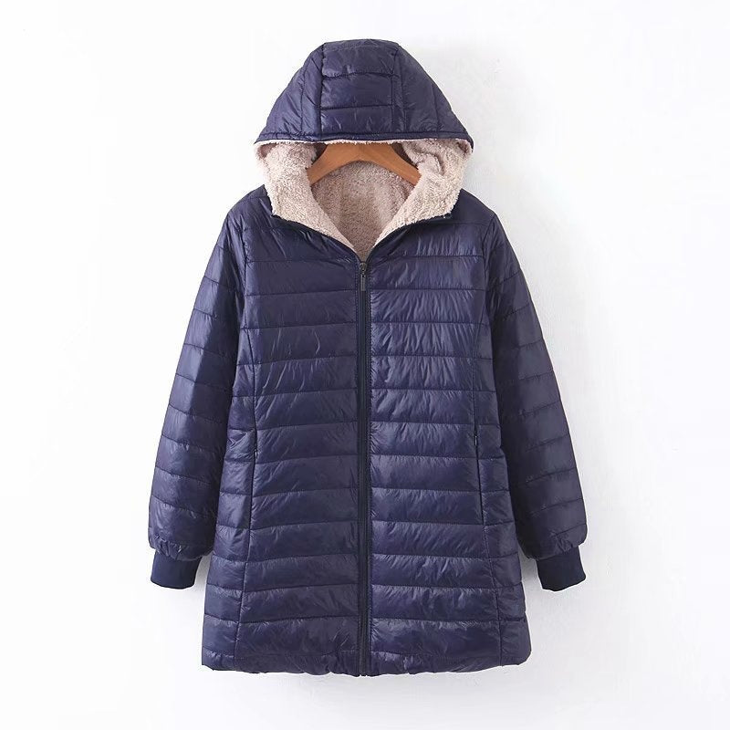 Women's Quilted Parka with Hood