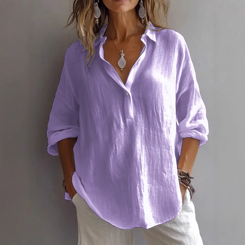 Women's Casual Linen Shirt