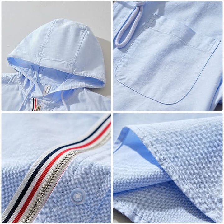 Men's Linen Blend Hoodie