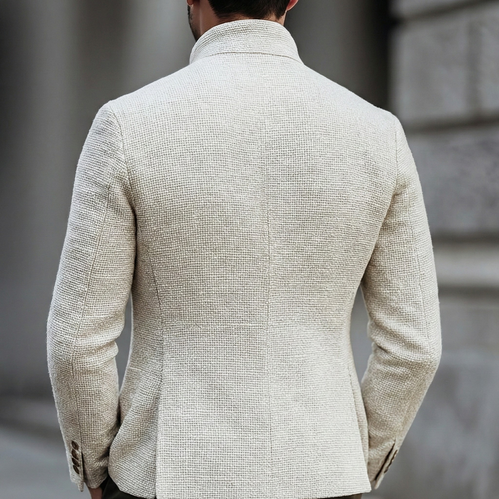 Men's Textured Single Breasted Cardigan