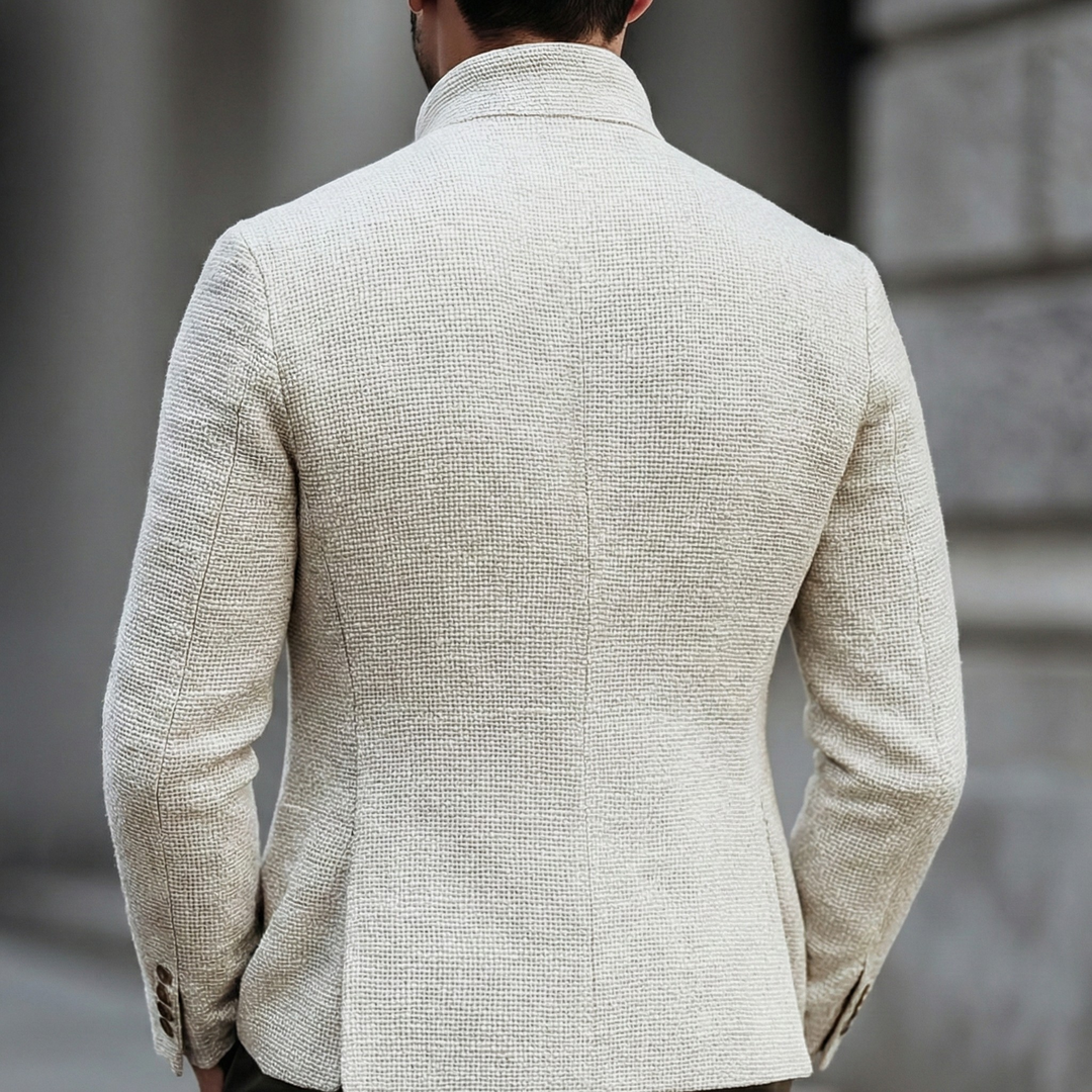 Men's Textured Single Breasted Cardigan