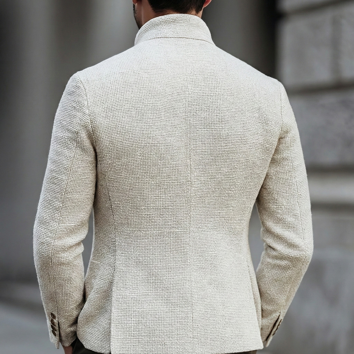Men's Textured Single Breasted Cardigan