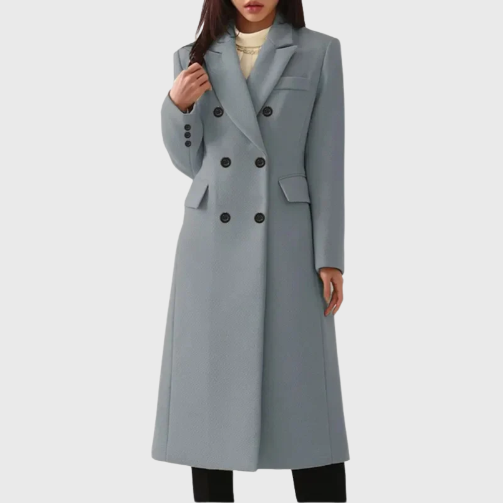 Abrigo de lana de invierno para mujer