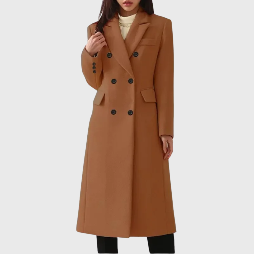 Abrigo de lana de invierno para mujer