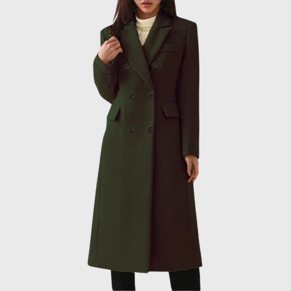 Abrigo de lana de invierno para mujer