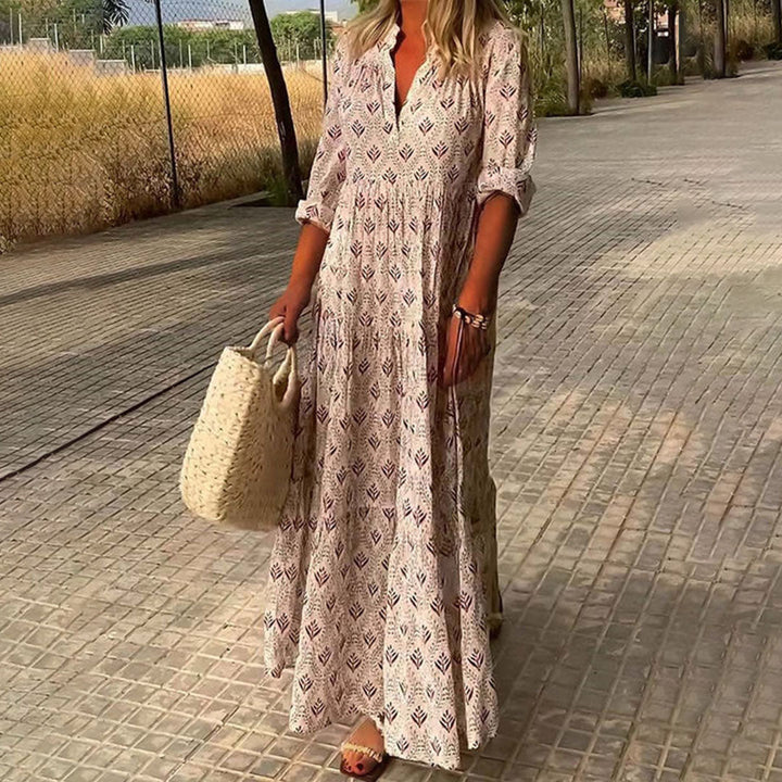 Women's Maxi Long Sleeve Summer Dress