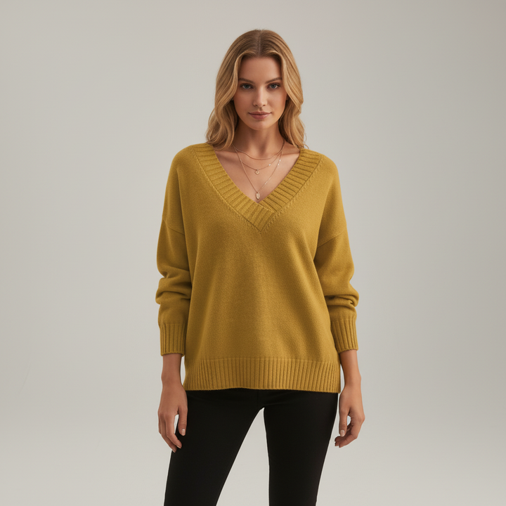 Amélie | Cashmere V-Neck Sweater