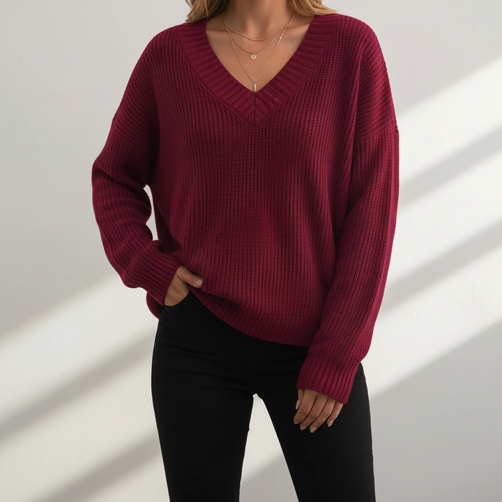 Amélie | Cashmere V-Neck Sweater
