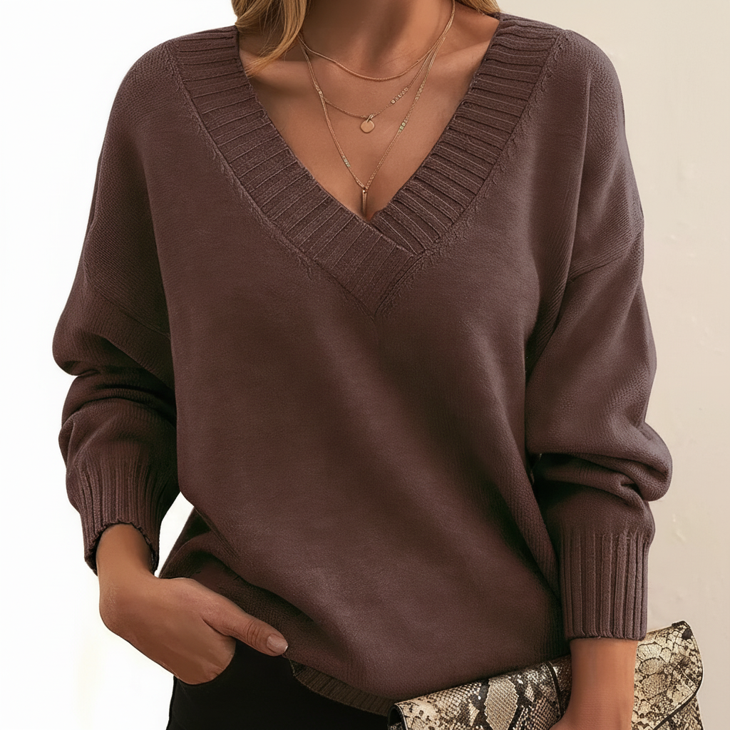 Amélie | Cashmere V-Neck Sweater