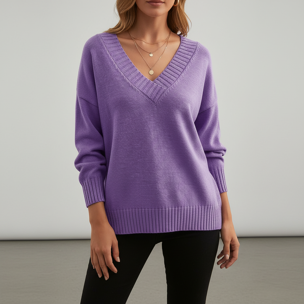 Amélie | Cashmere V-Neck Sweater