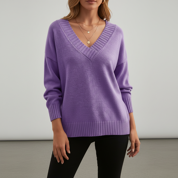 Amélie | Cashmere V-Neck Sweater