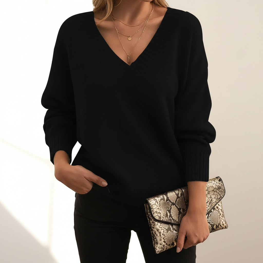 Amélie | Cashmere V-Neck Sweater