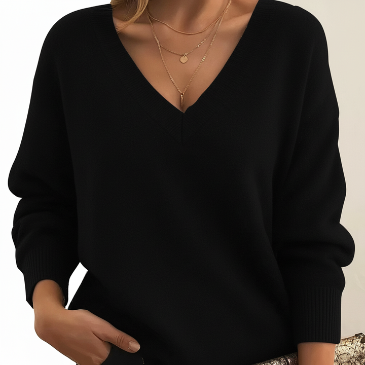 Amélie | Cashmere V-Neck Sweater