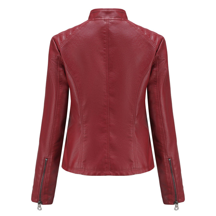 Women's Spring Jacket with Stand-Up Collar