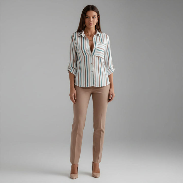 Women's Printed Button Front Shirt
