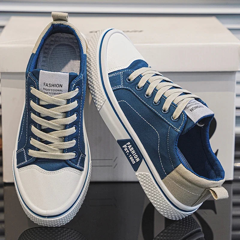 Men's Lace-Up Canvas Plimsolls