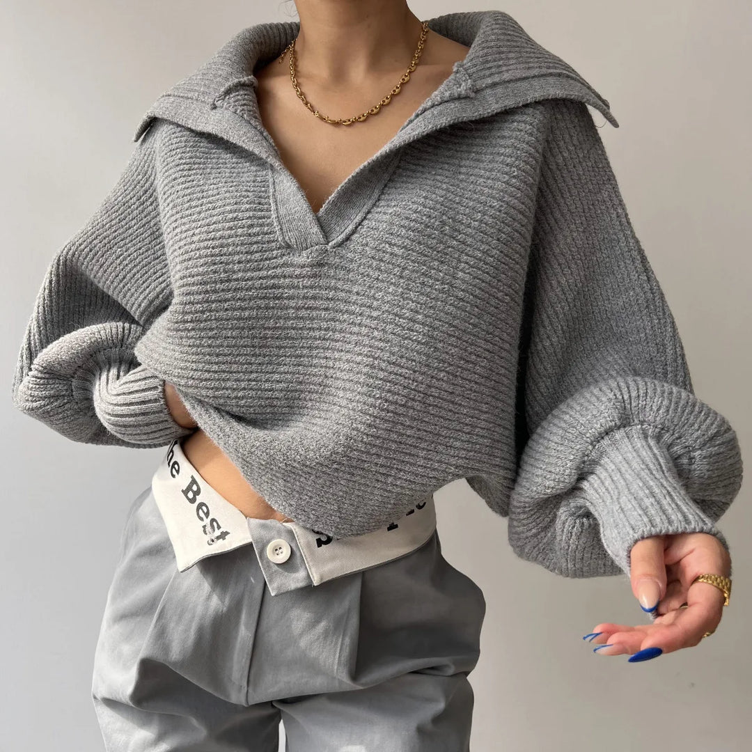 Women's Oversized Ribbed Knit Jumper