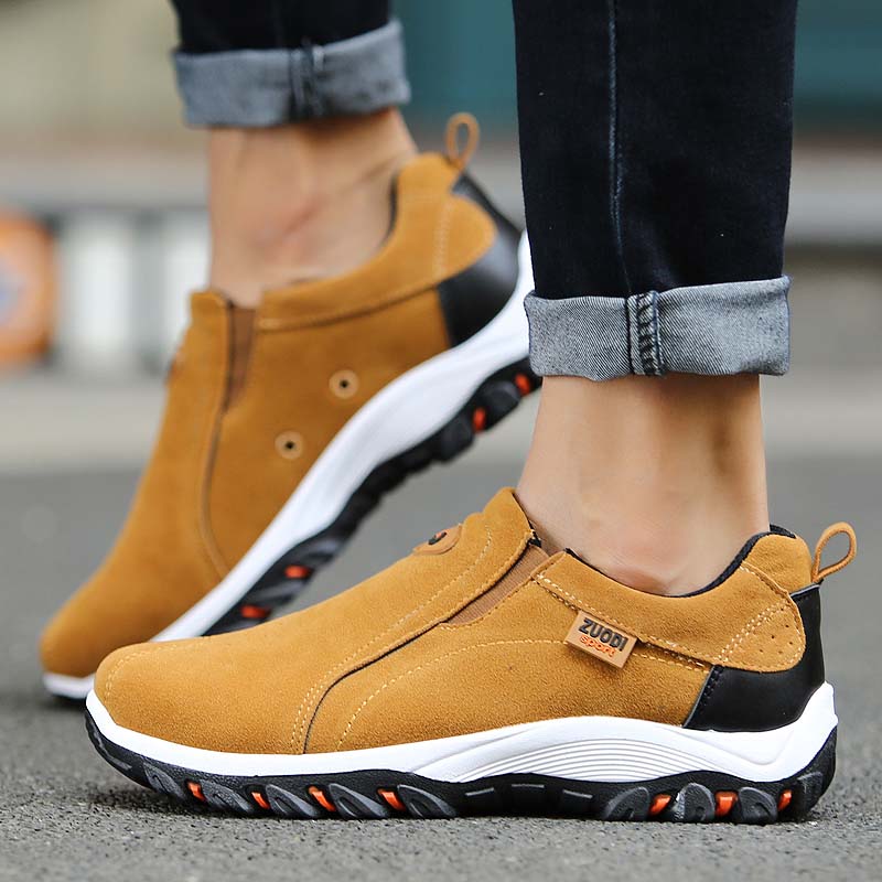 Men's Outdoor Slip-On Shoes with High Sole