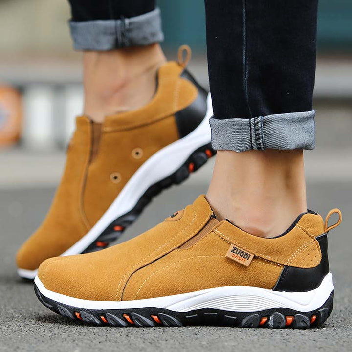 Men's Outdoor Slip-On Shoes with High Sole