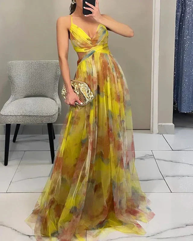 Natalia | Women's Summer Maxi Dress with Straps