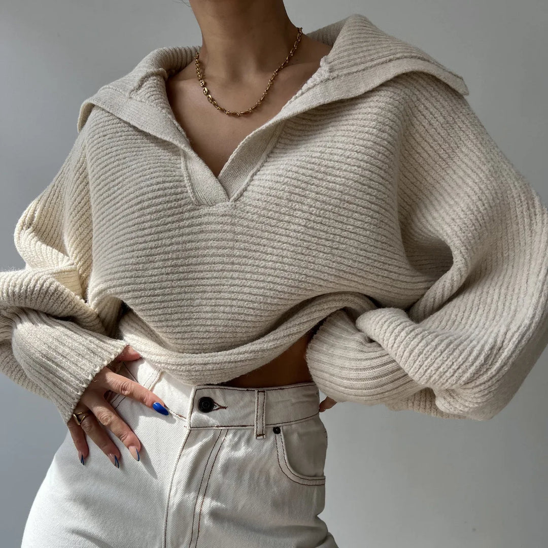 Women's Oversized Ribbed Knit Jumper