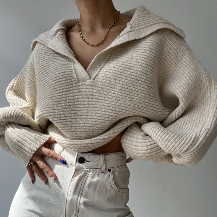 Women's Oversized Ribbed Knit Jumper