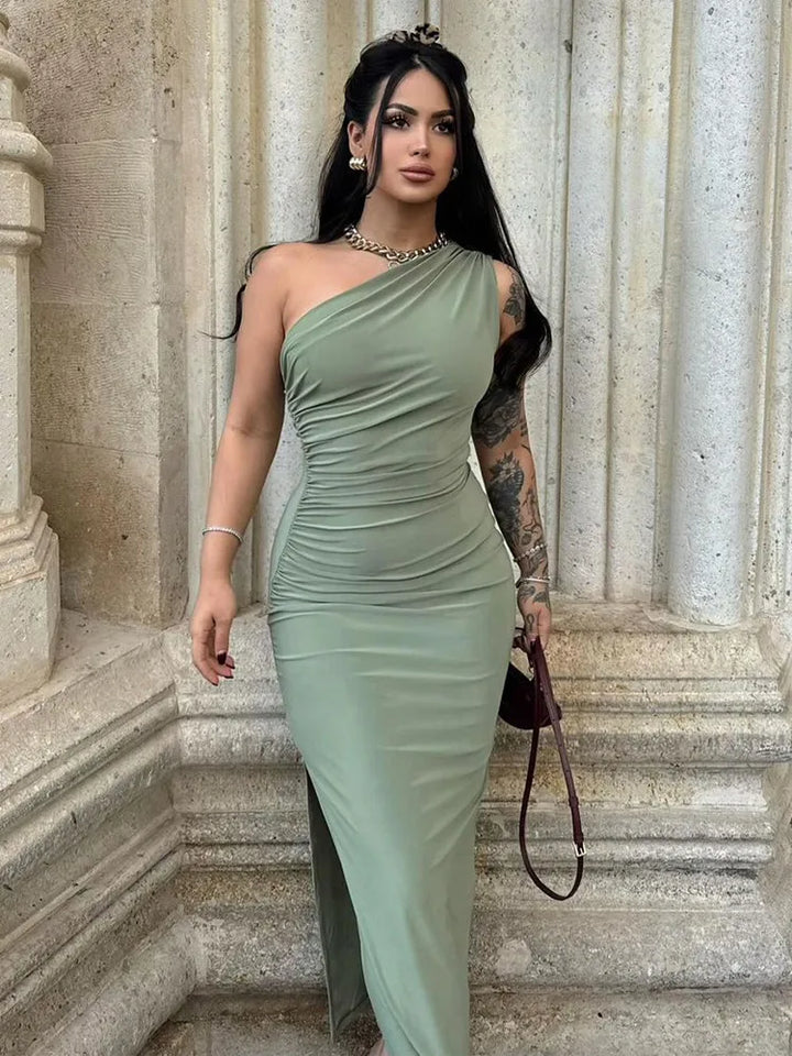 Asymmetrical Midi Wedding Dress