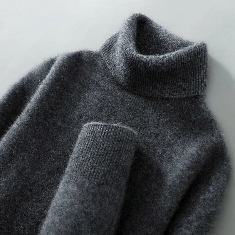 Women's Merino Wool Turtleneck Sweater
