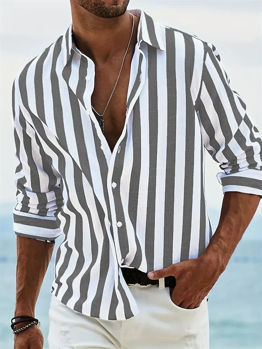 Men's Summer Striped Shirt