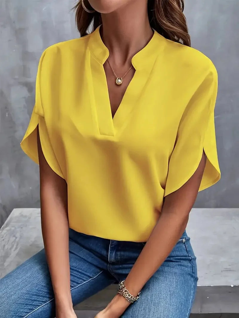 Dominika | Women's Loose V-Neck Blouse