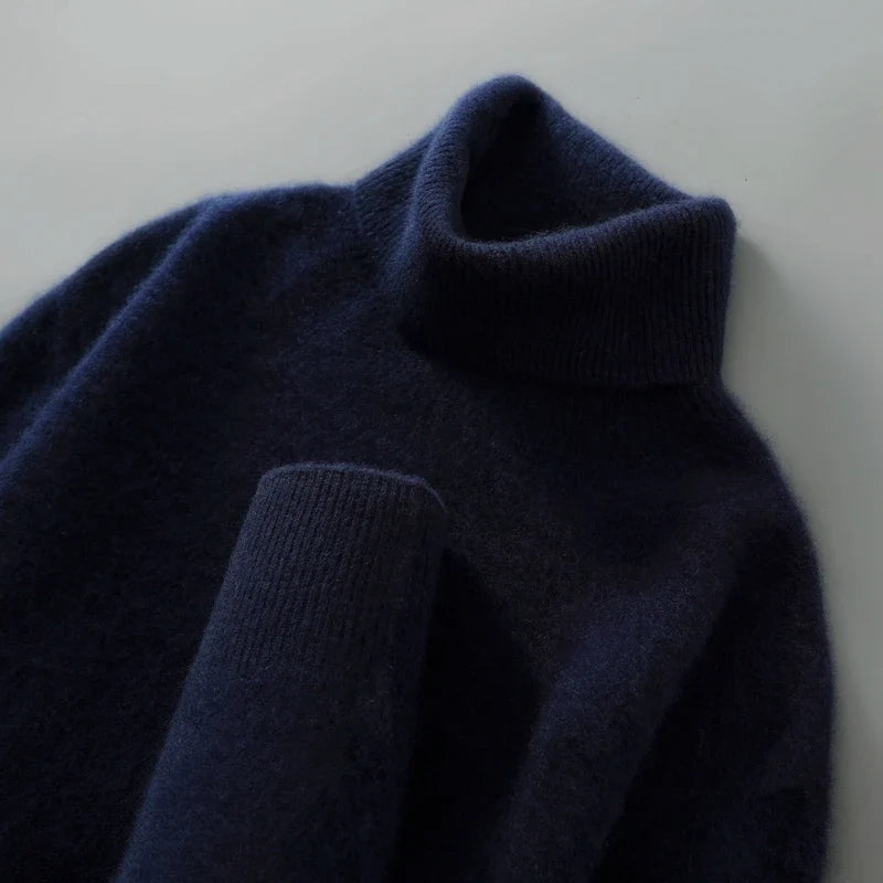 Women's Merino Wool Turtleneck Sweater