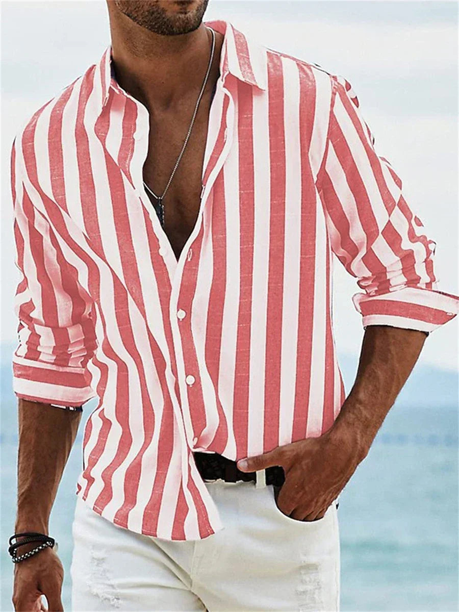 Men's Summer Striped Shirt