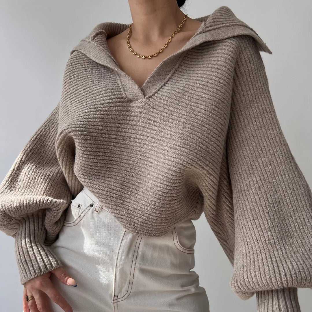 Women's Oversized Ribbed Knit Jumper